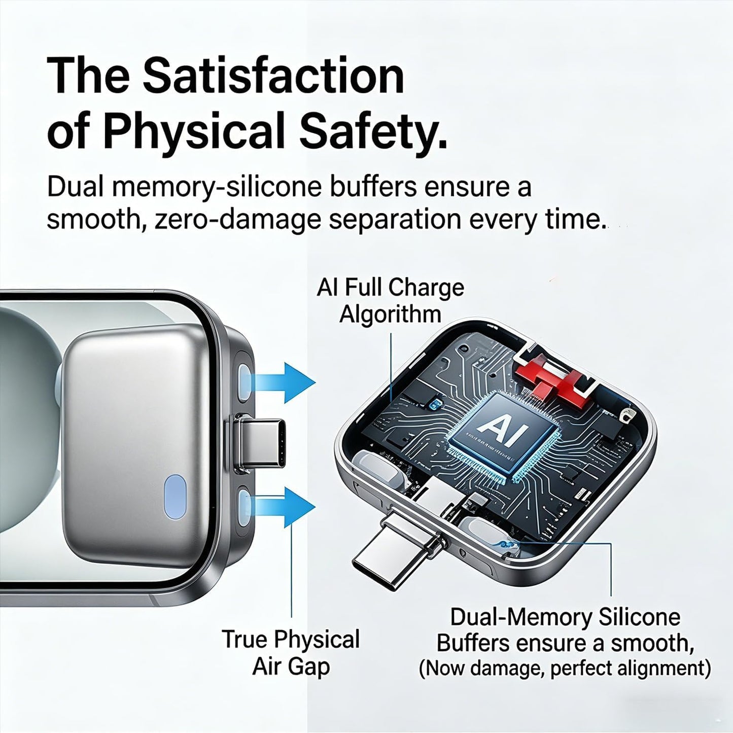 Smart Auto Cut-Off Charging Adapter | Automatic Power Disconnect at 100% Charge | Type-C Fast Charging Safety Device