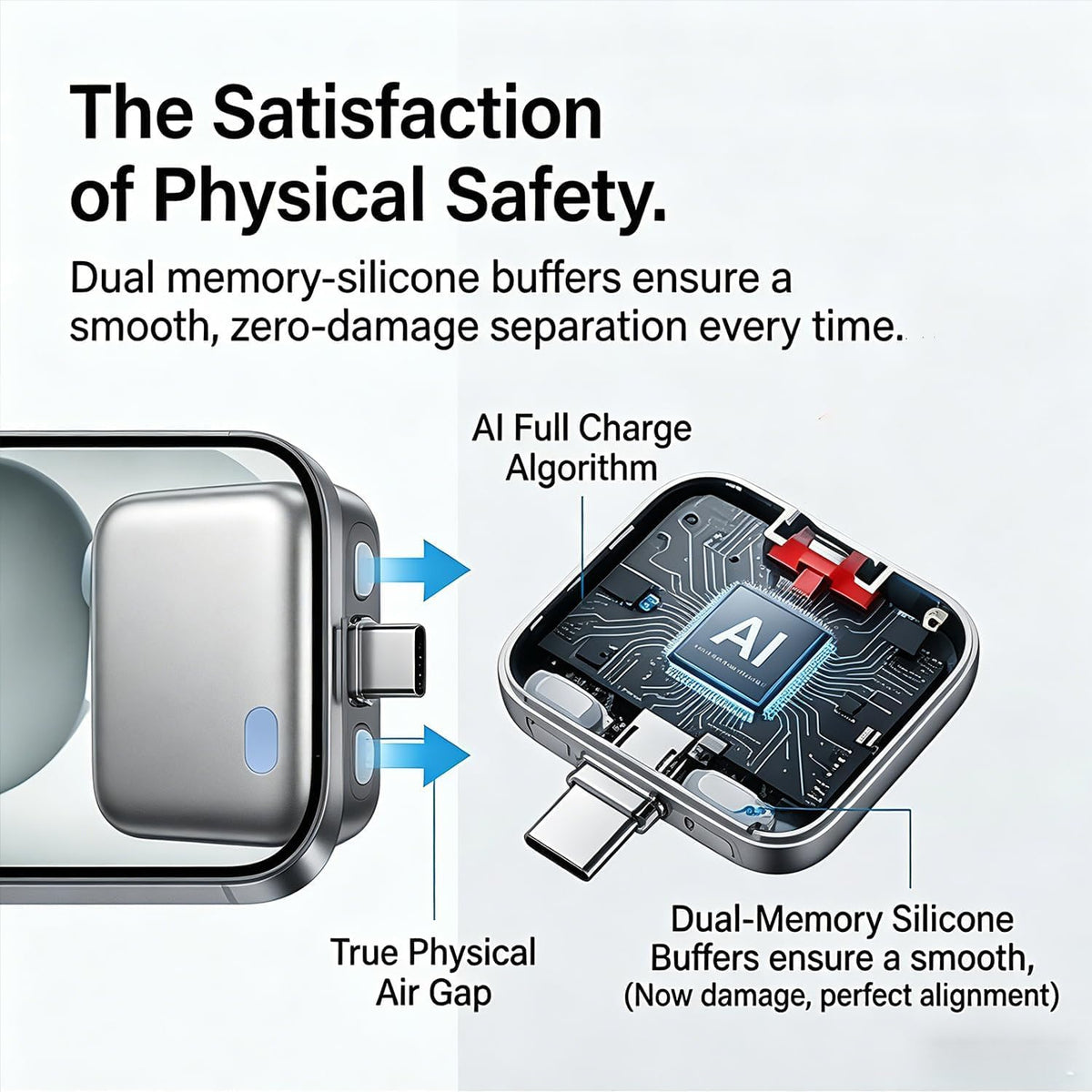 Smart Auto Cut-Off Charging Adapter | Automatic Power Disconnect at 100% Charge | Type-C Fast Charging Safety Device
