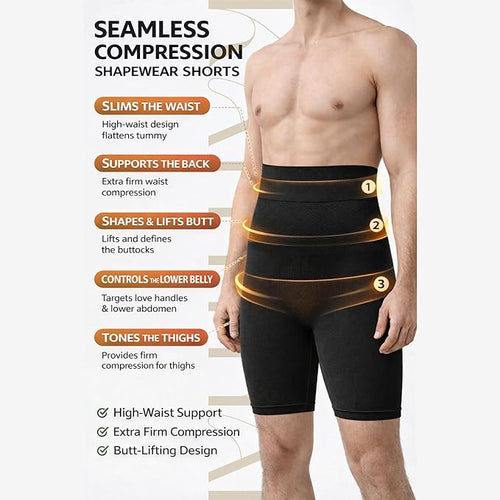 Men Shapewear for Flat Tummy Instantly, instant slimmer Comfort and Breathable Underwear
