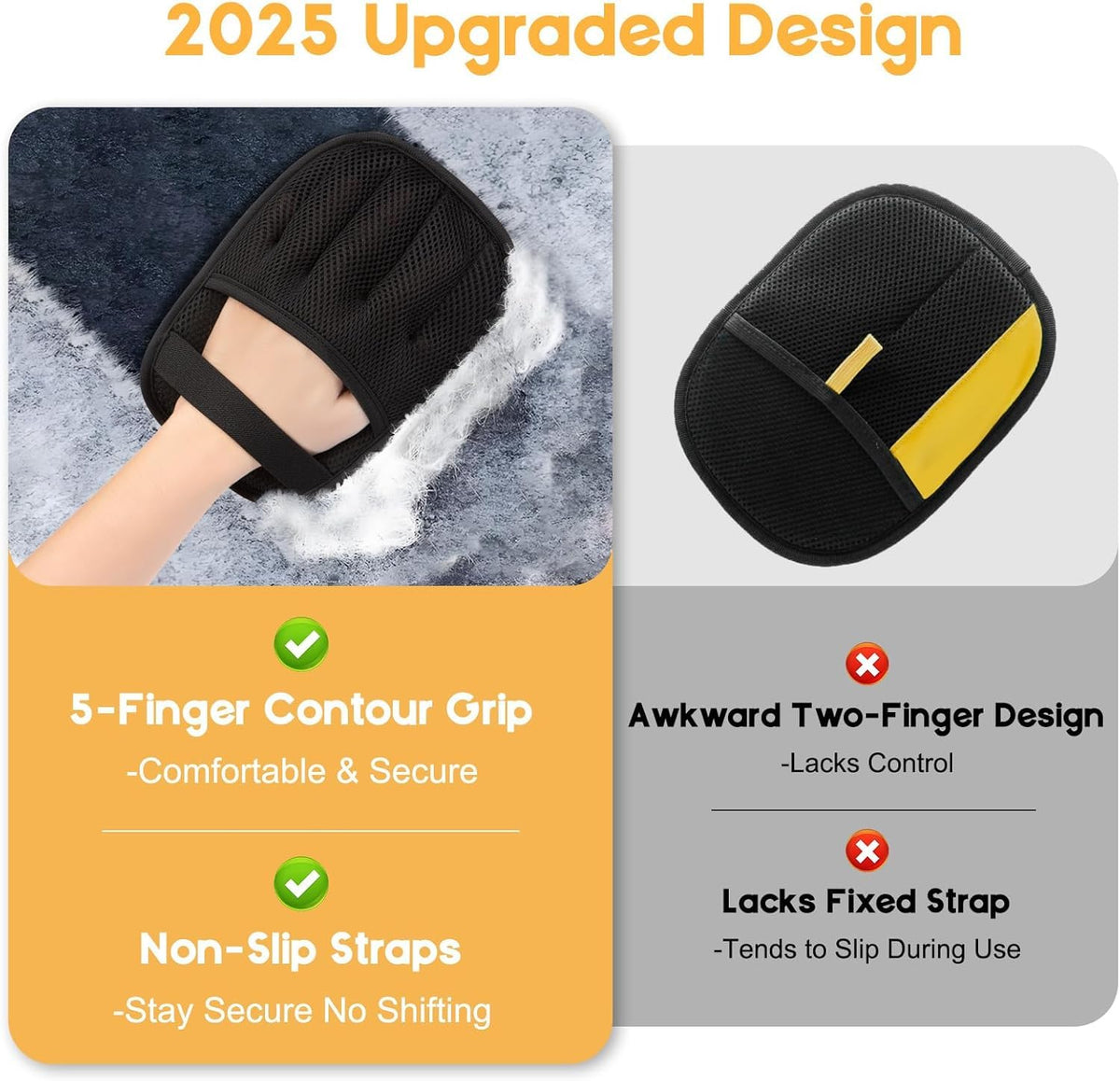 Pet Hair Removal Glove for Cats & Dogs